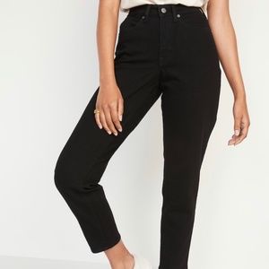 nwt old navy curvy o.g. straight black jeans